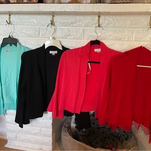Lot of 4 bolero / cardigans (Large)